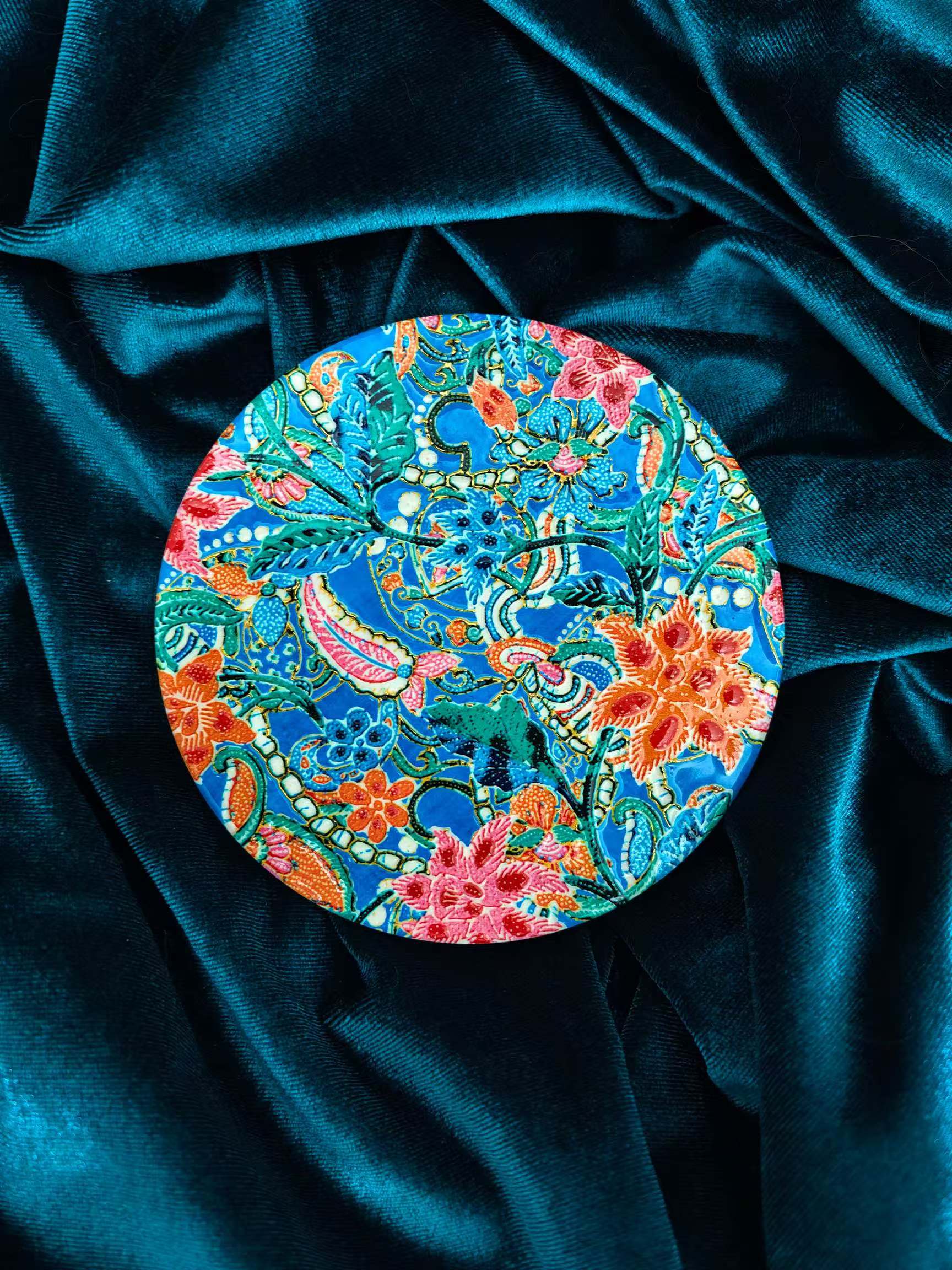 Madame Nonya Gilded Batik Coaster Set